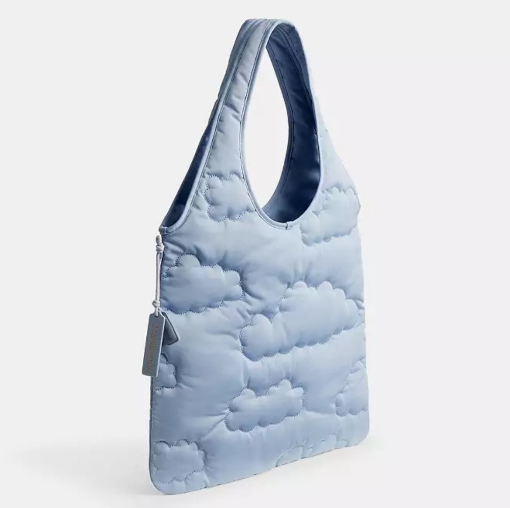 *NWT* COACHTOPIA Loop Flat Tote, Coach Quilted Cloud Tote Bag - Picture 11 of 16